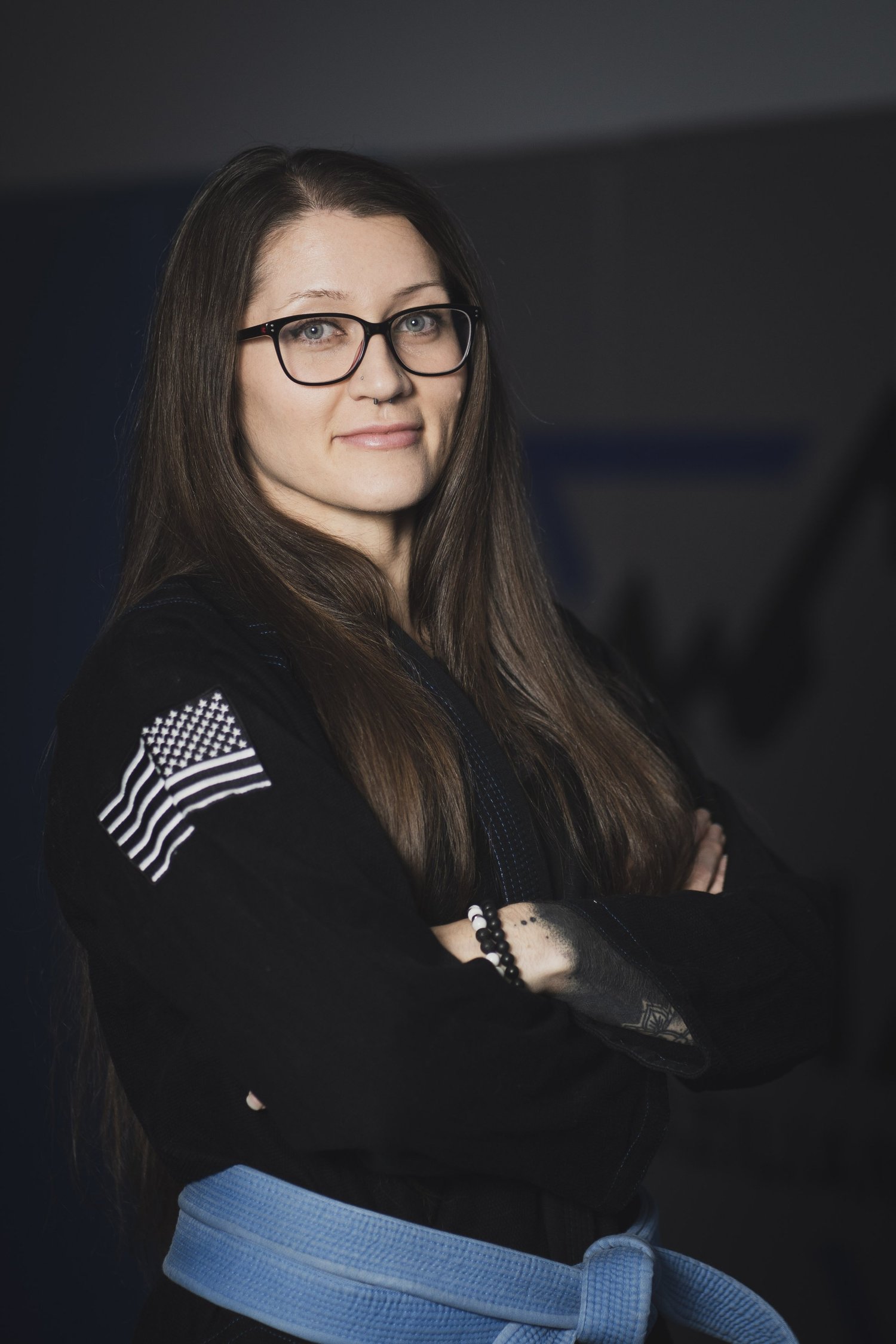 Coach Jessica Lang, brown belt women’s and kids instructor at Pinnacle BJJ